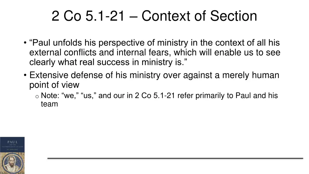 2 co 5 1 21 context of section