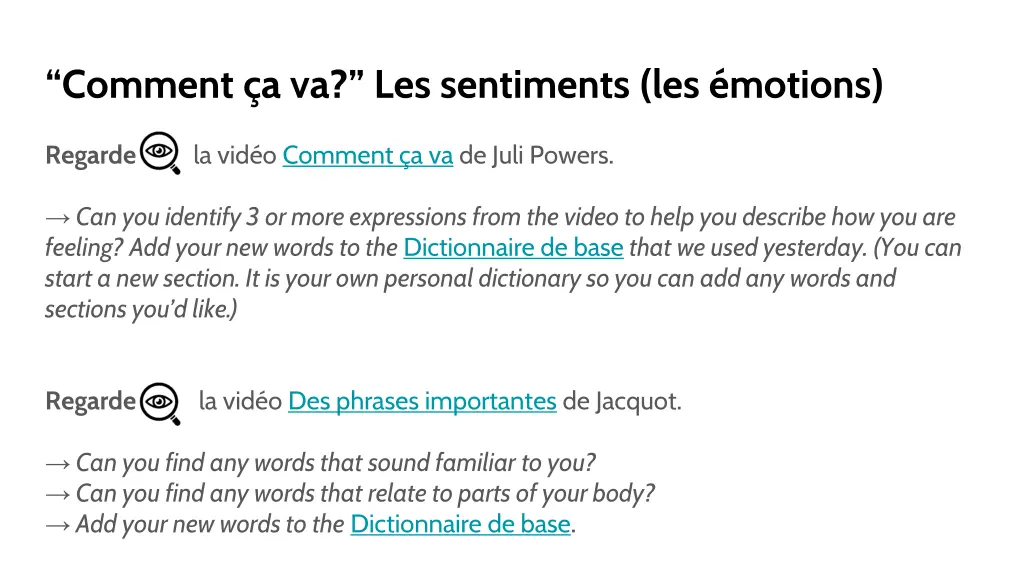 comment a va les sentiments les motions