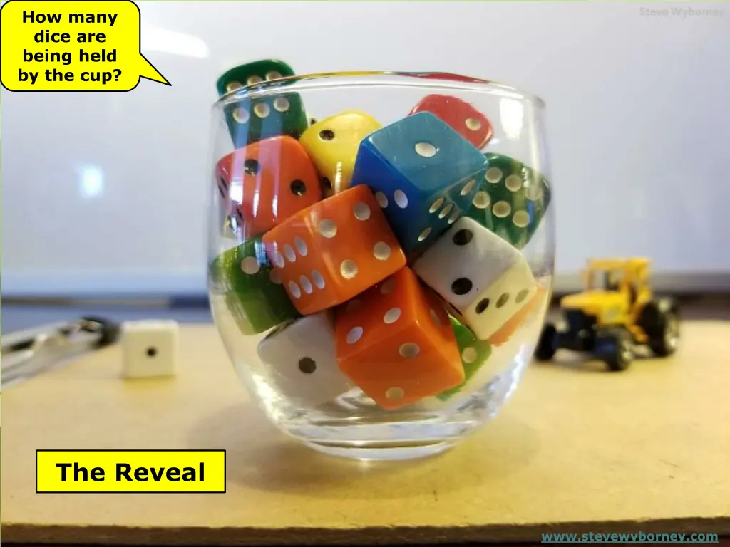 how many dice are being held by the cup