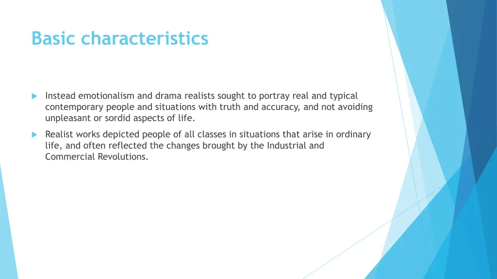 basic characteristics