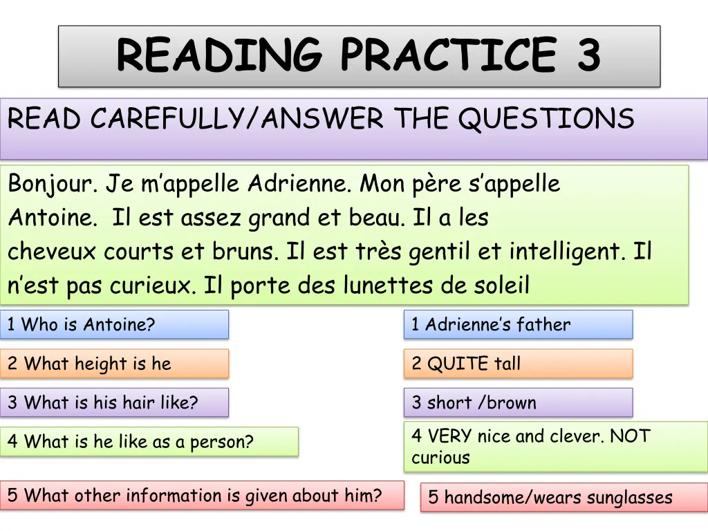 reading practice 3