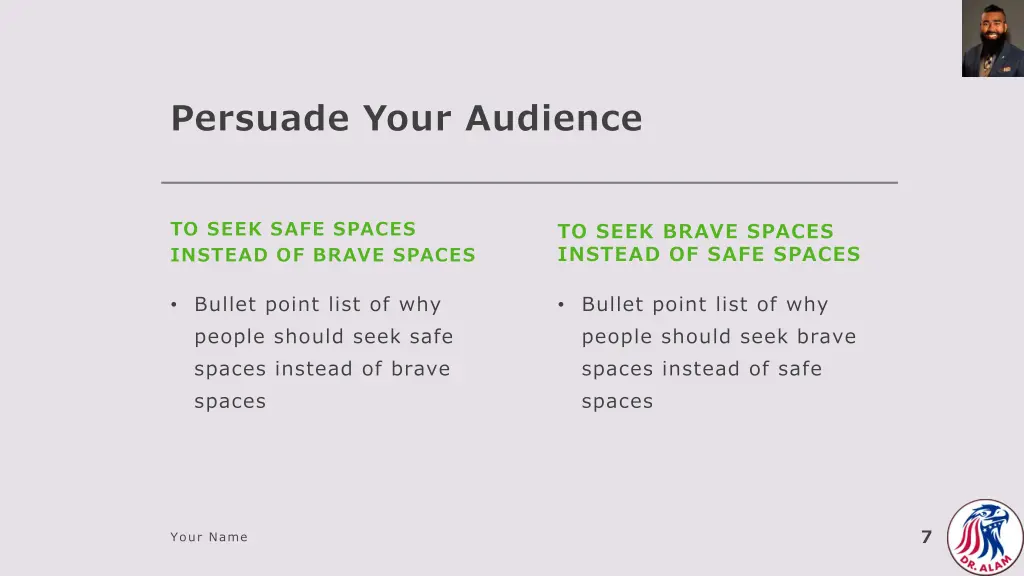 persuade your audience