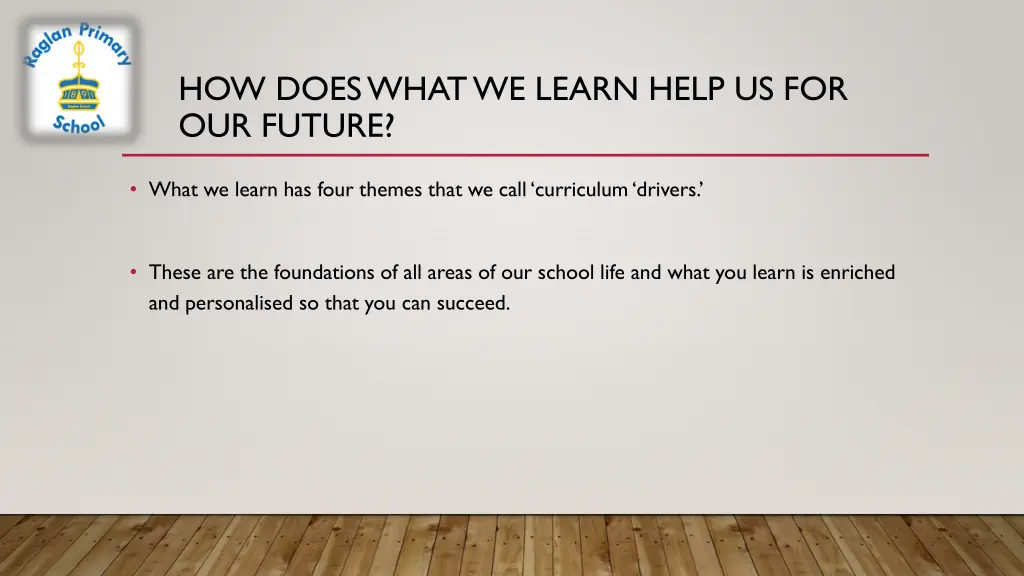 how does what we learn help us for our future