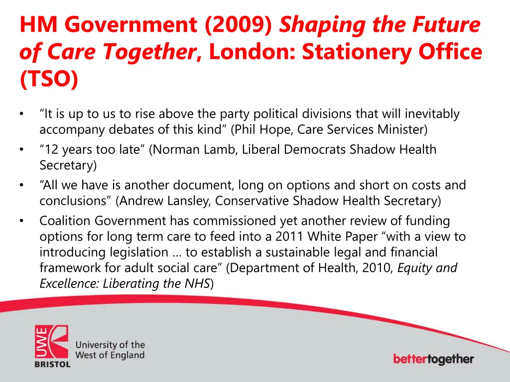 hm government 2009 shaping the future of care 1