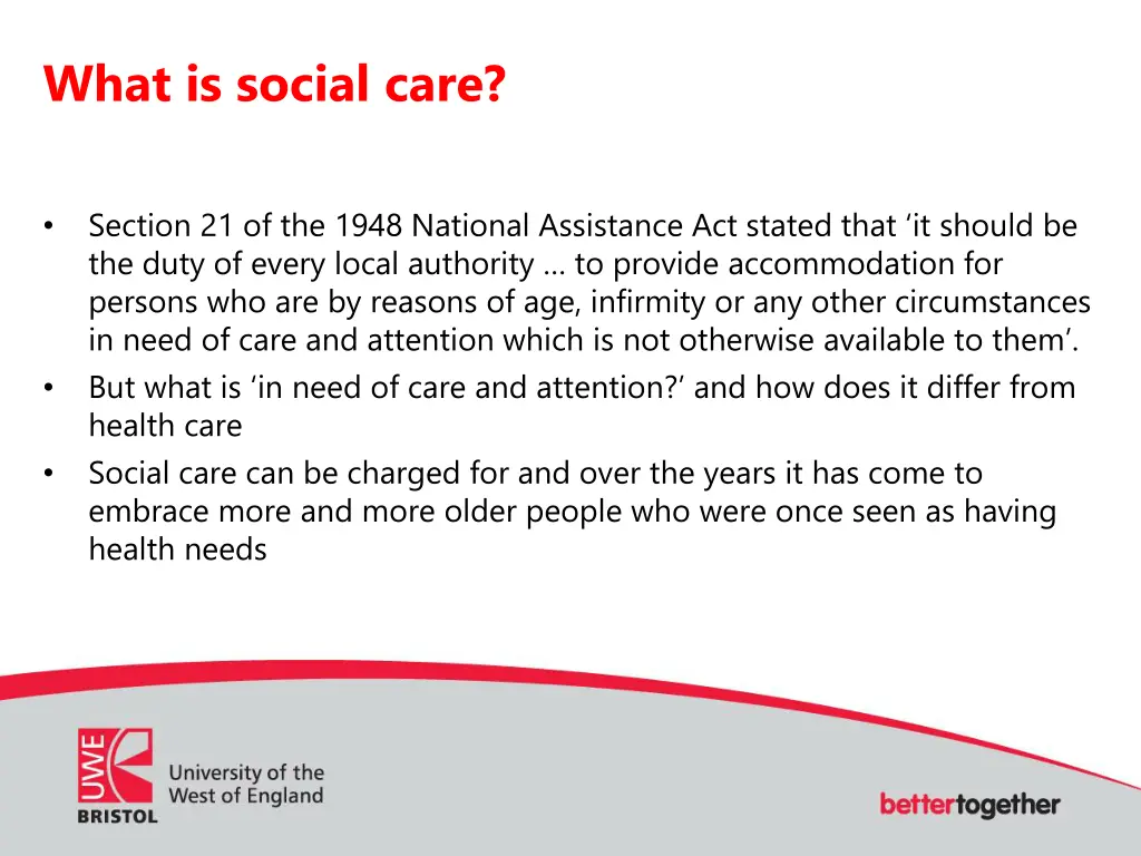 what is social care