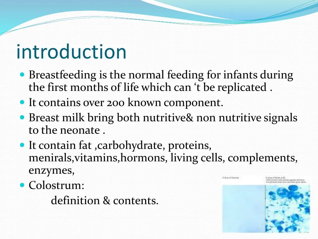 introduction breastfeeding is the normal feeding