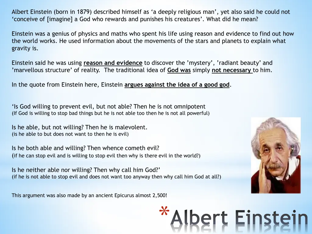 albert einstein born in 1879 described himself