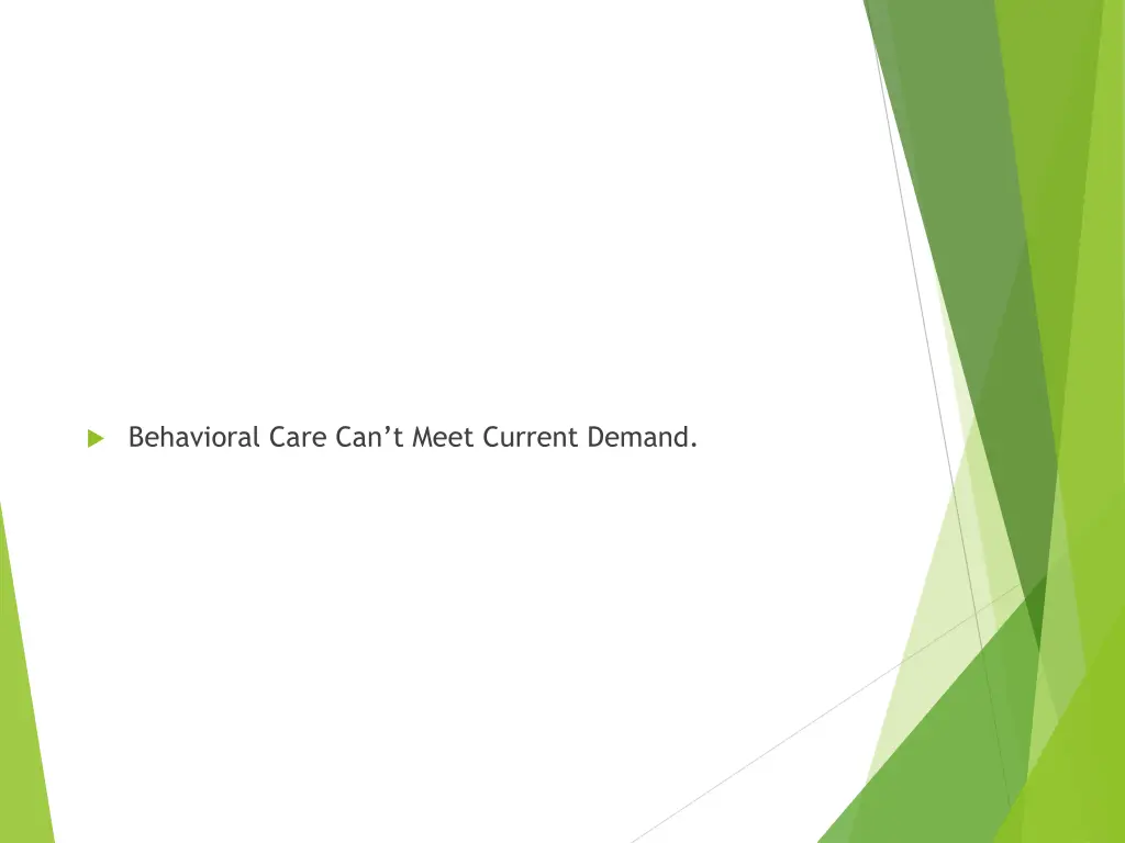 behavioral care can t meet current demand