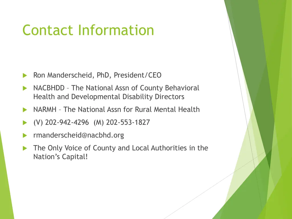 contact information