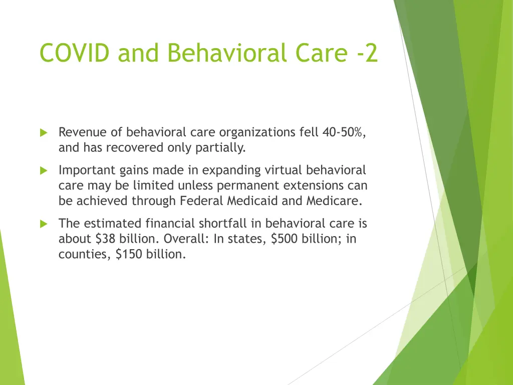 covid and behavioral care 2