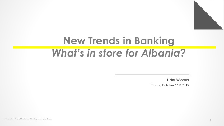 new trends in banking what s in store for albania