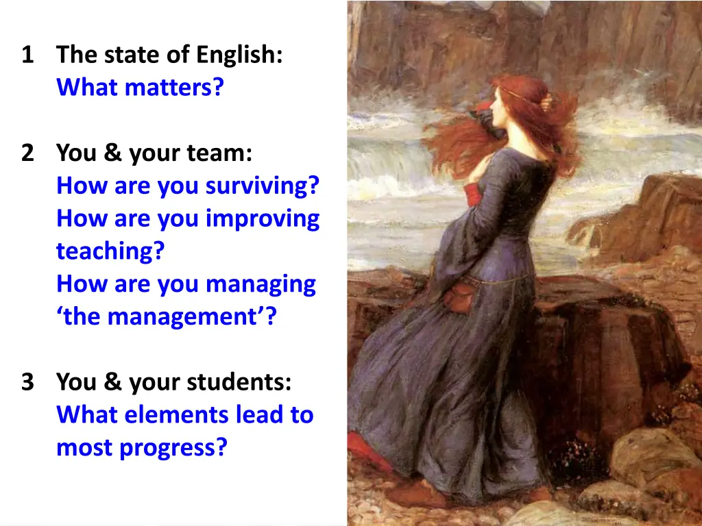 1 the state of english what matters