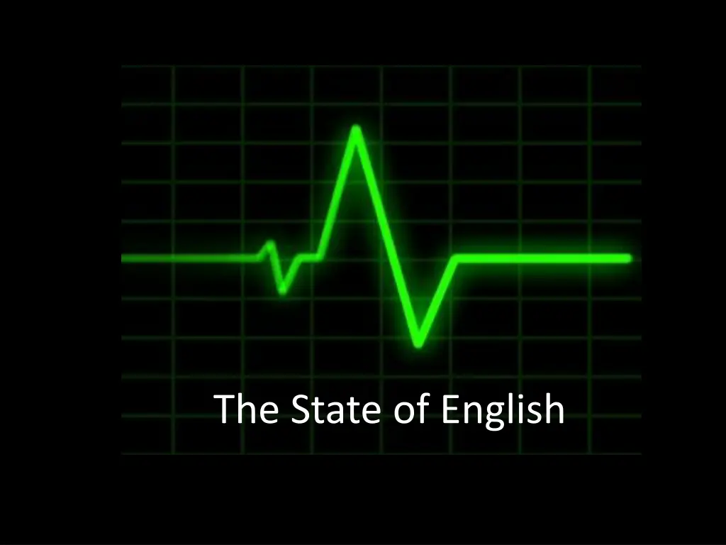 the state of english