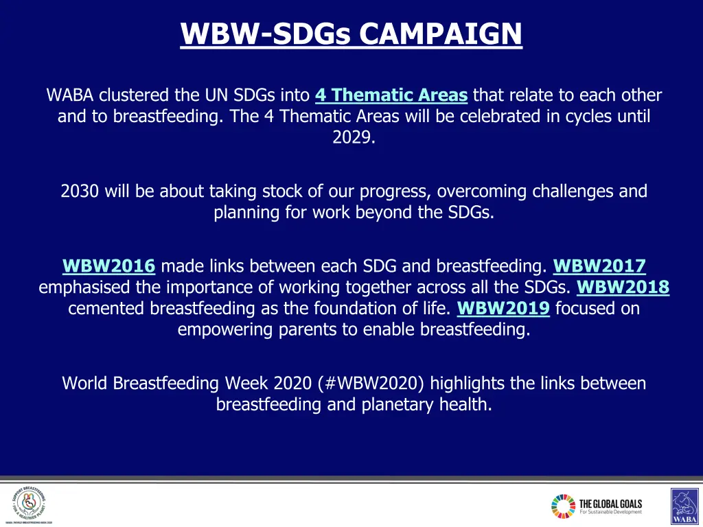 wbw sdgs campaign