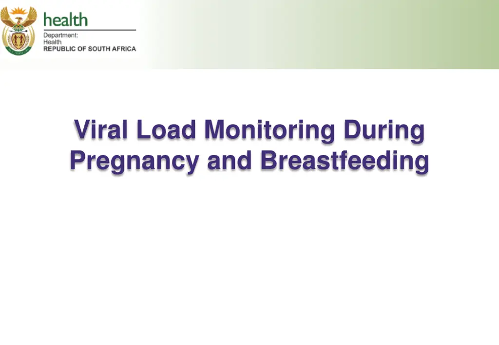 viral load monitoring during pregnancy