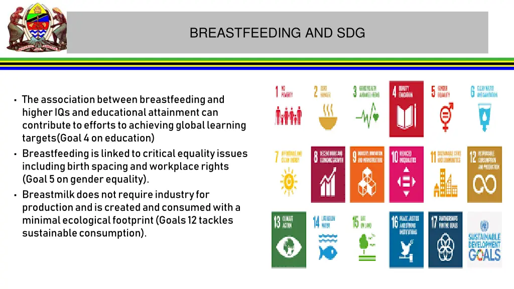 breastfeeding and sdg 1