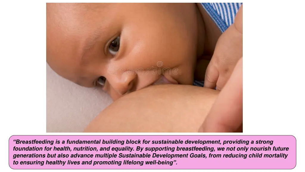 breastfeeding is a fundamental building block