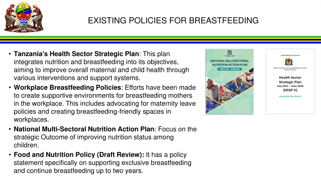 existing policies for breastfeeding