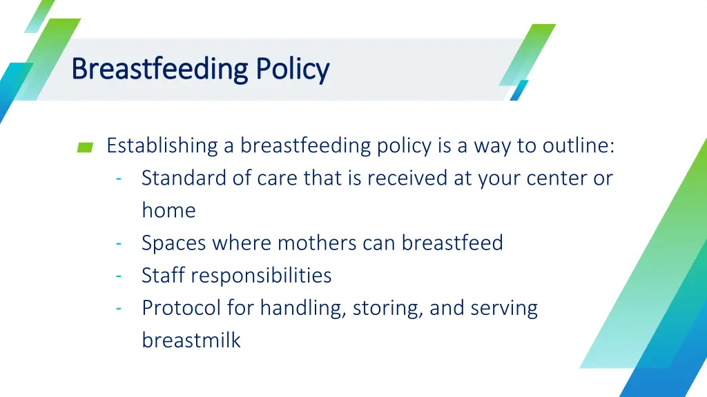 breastfeeding policy breastfeeding policy