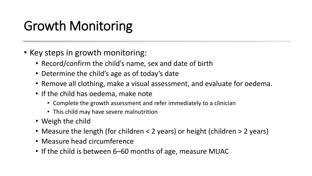 growth monitoring growth monitoring