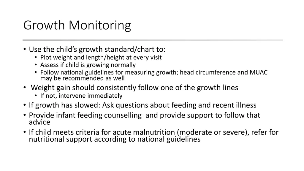 growth monitoring