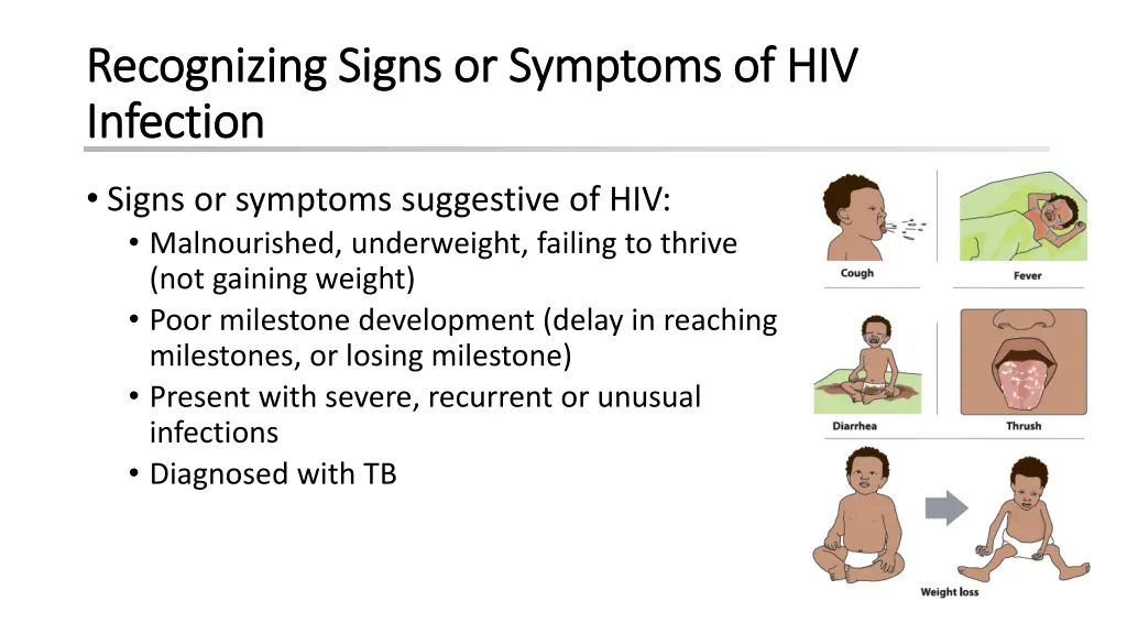 recognizing signs or symptoms of hiv recognizing 1