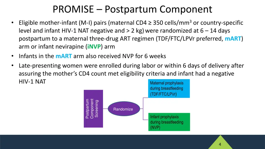 promise postpartum component