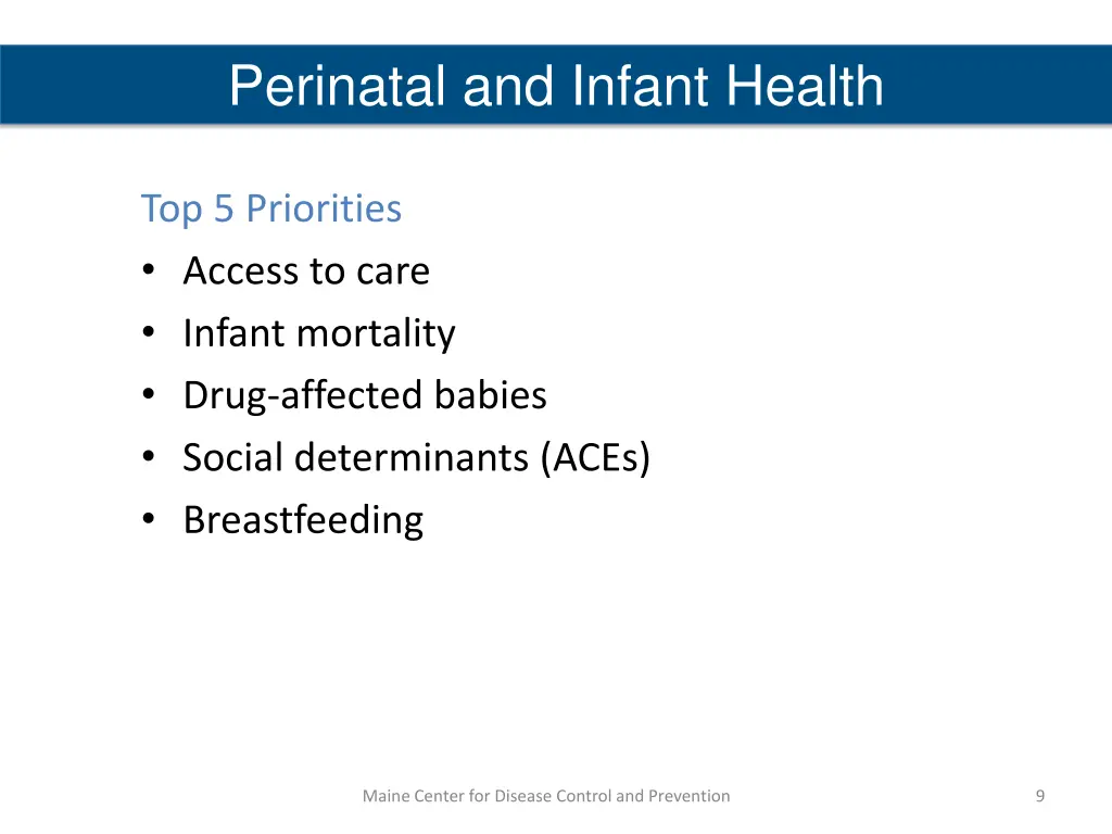 perinatal and infant health 1