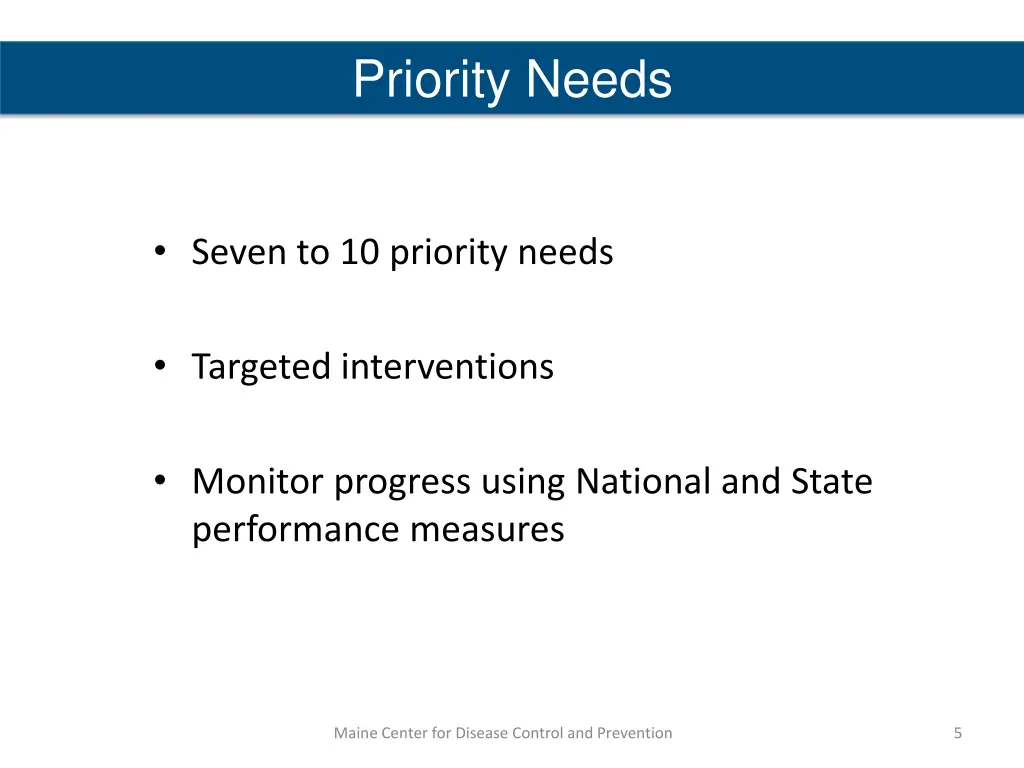 priority needs