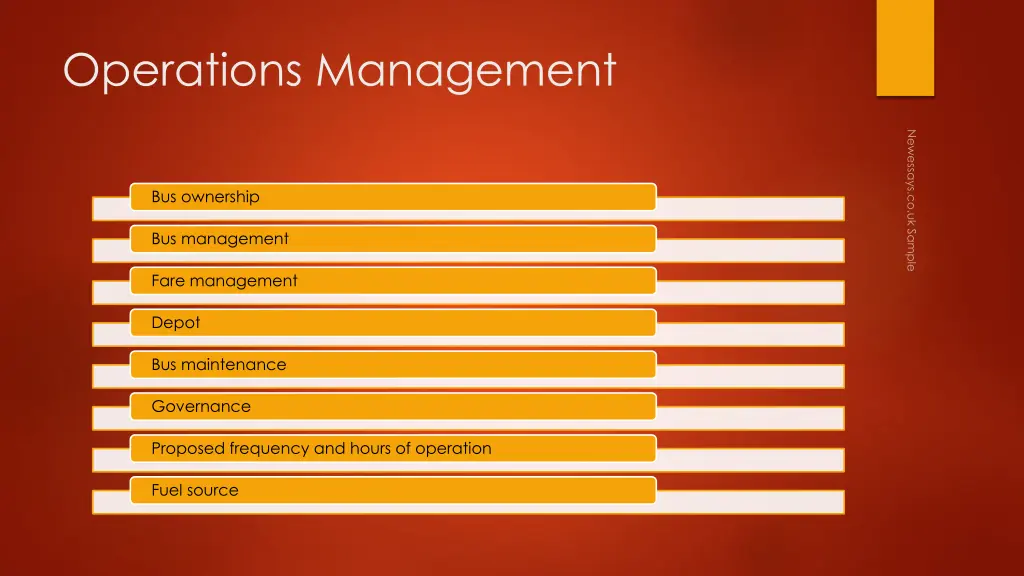 operations management