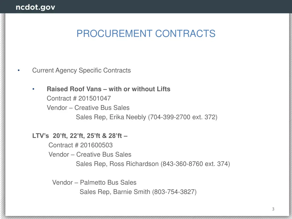 procurement contracts