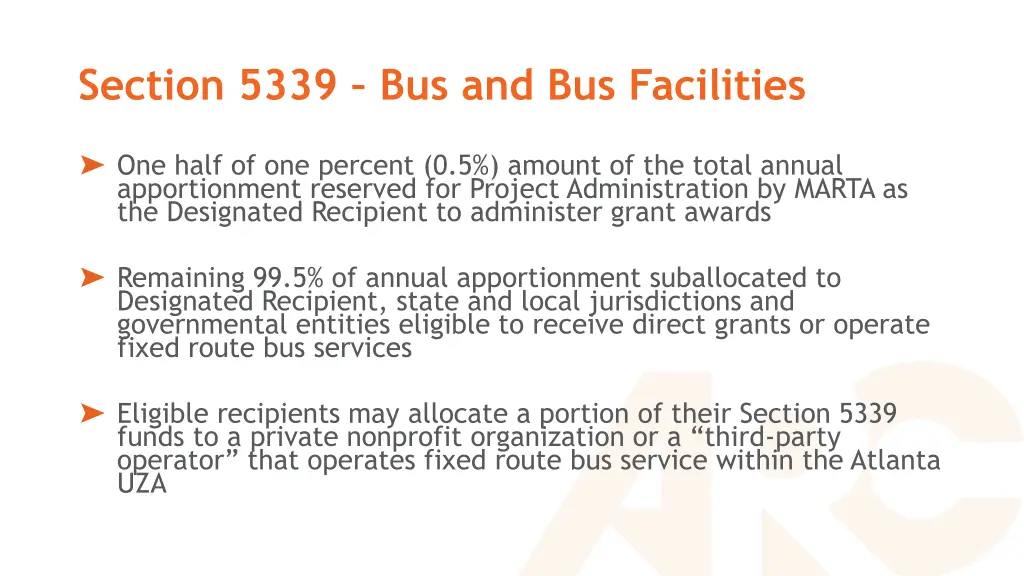 section 5339 bus and bus facilities 2