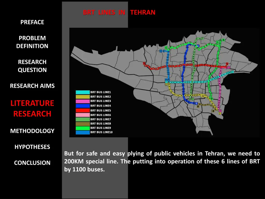 brt lines in tehran 1