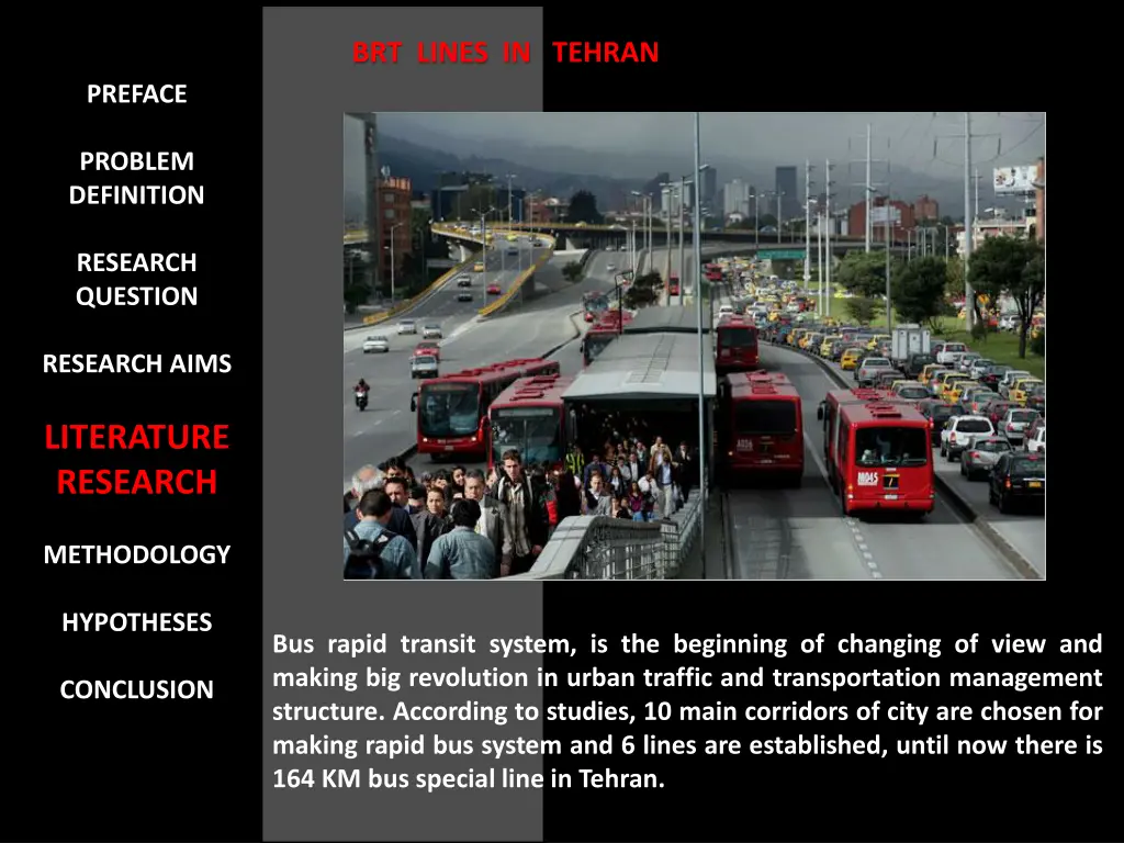 brt lines in tehran