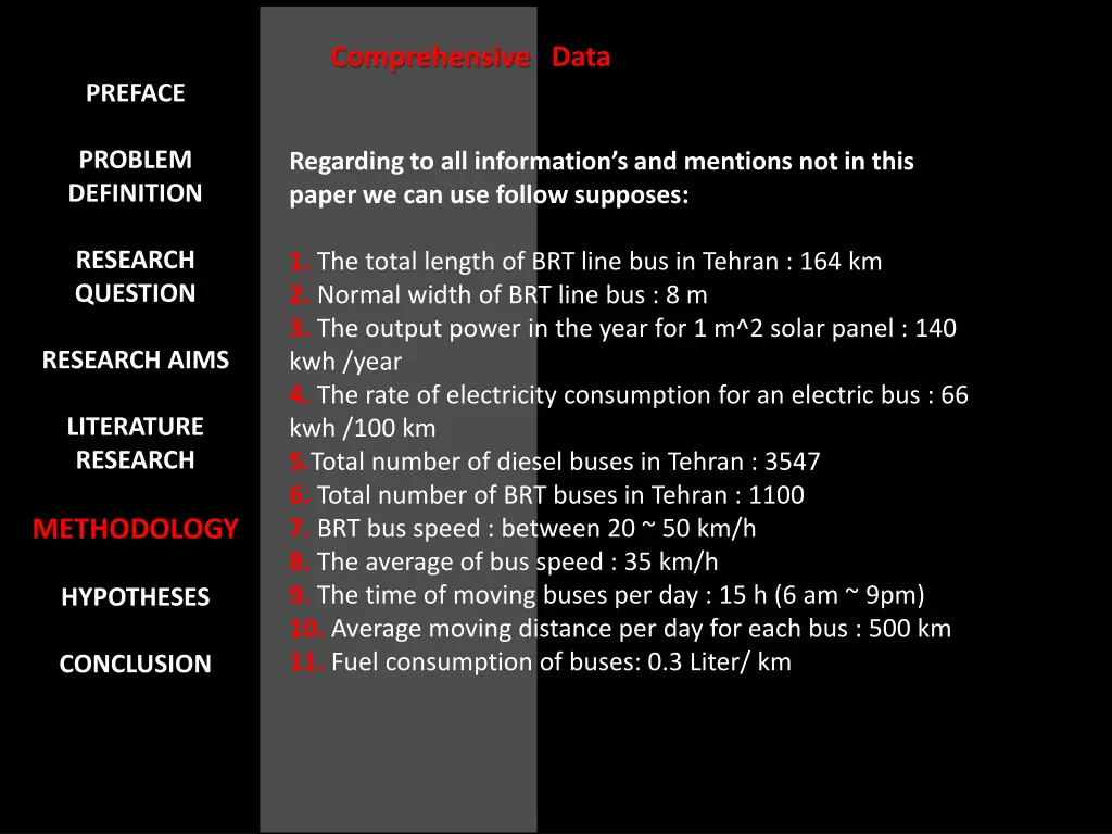 comprehensive data