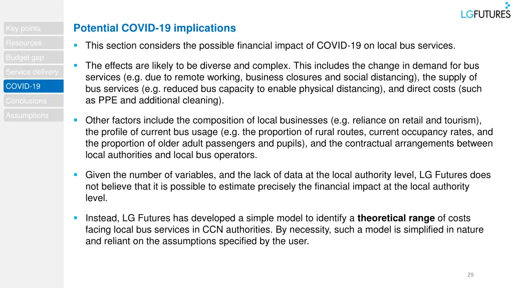 potential covid 19 implications