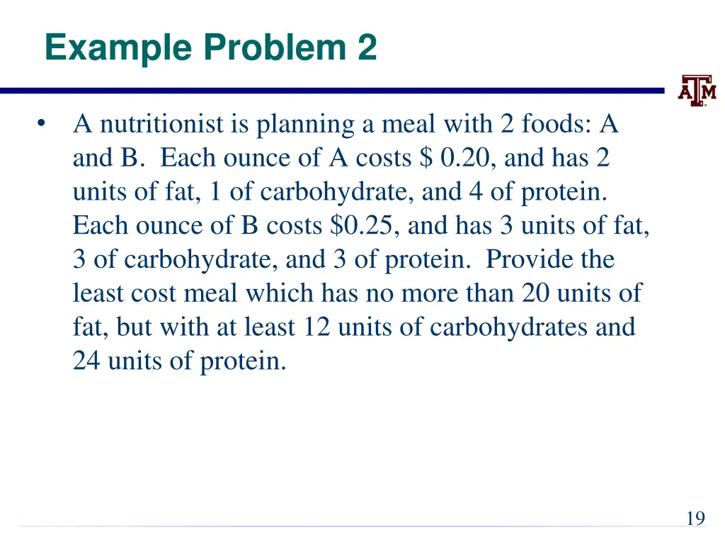 example problem 2