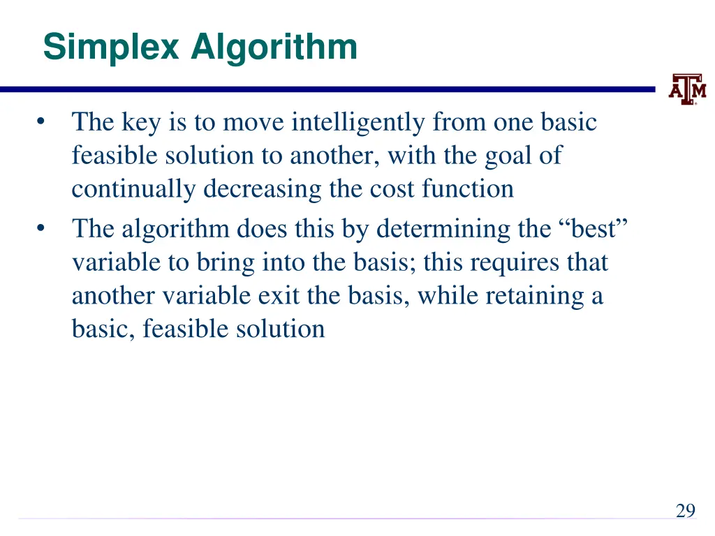 simplex algorithm