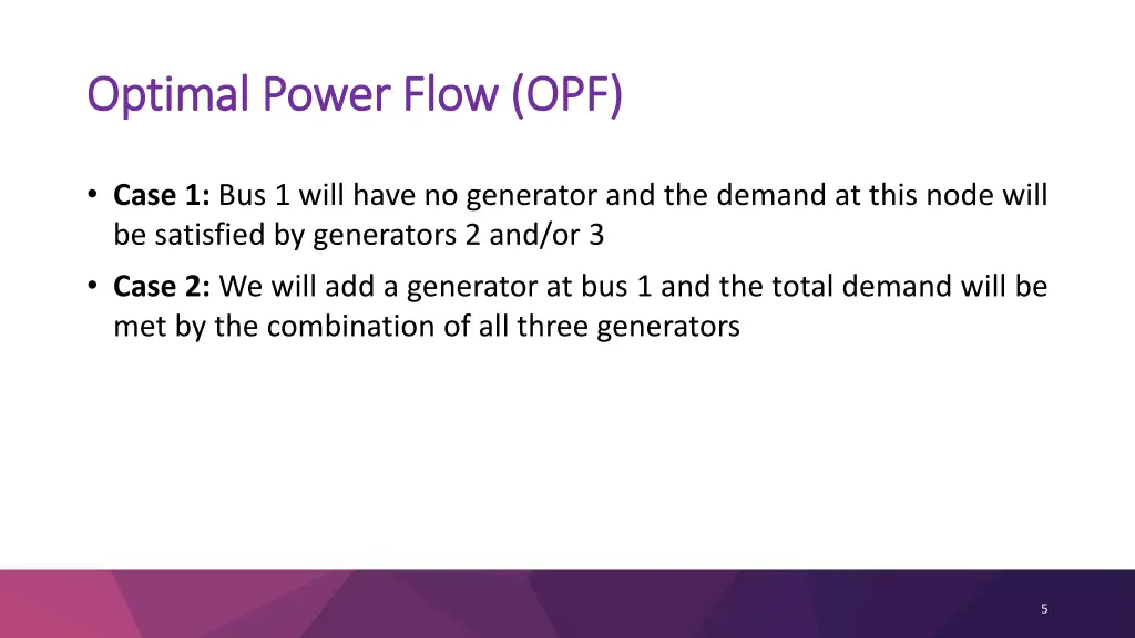 optimal power flow opf optimal power flow opf 1