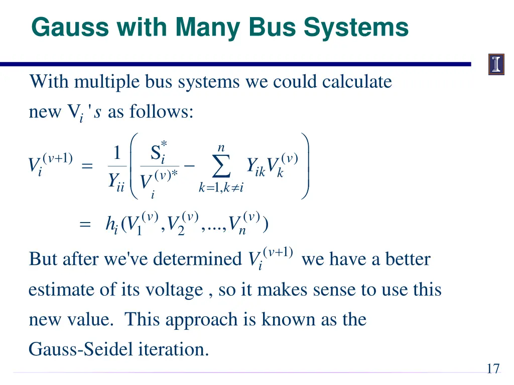 gauss with many bus systems