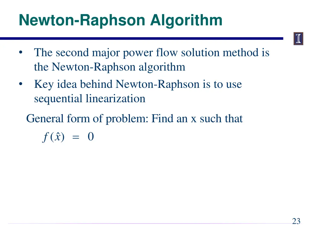 newton raphson algorithm