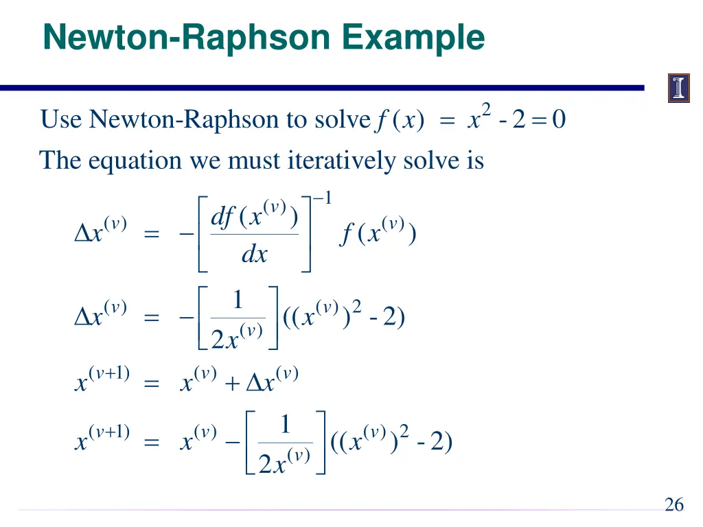 newton raphson example