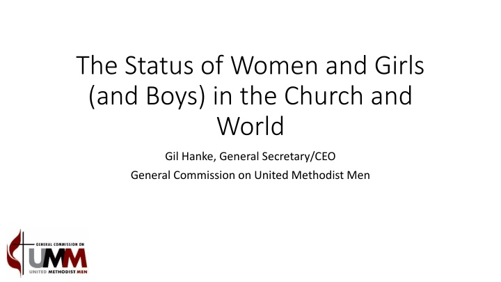 the status of women and girls and boys