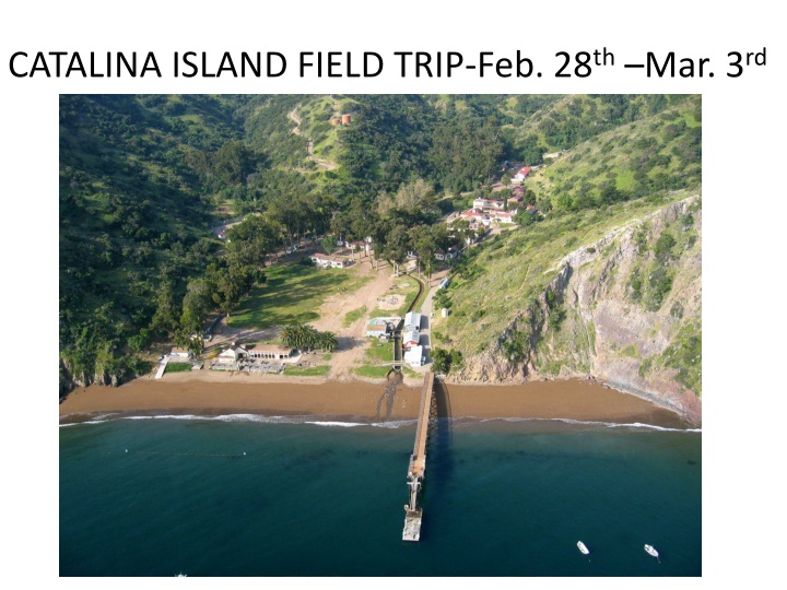 catalina island field trip feb 28 th mar 3 rd