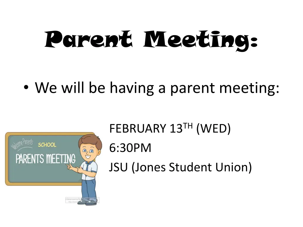 parent meeting