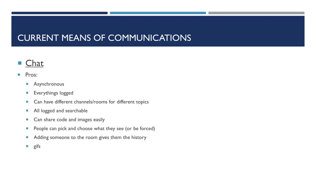 current means of communications 1