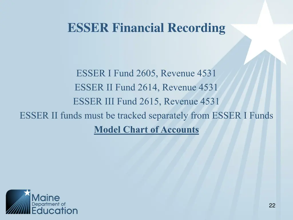 esser financial recording