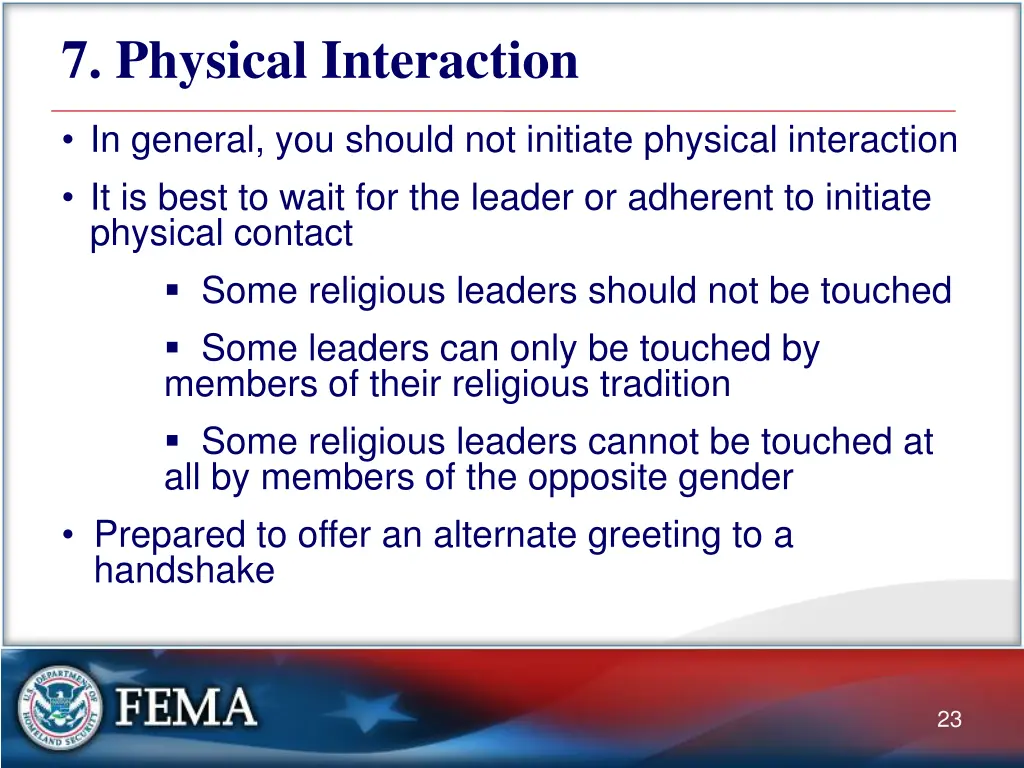 7 physical interaction