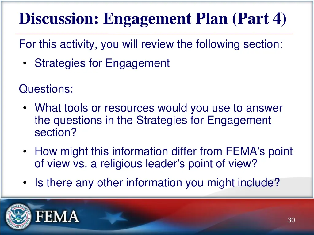 discussion engagement plan part 4