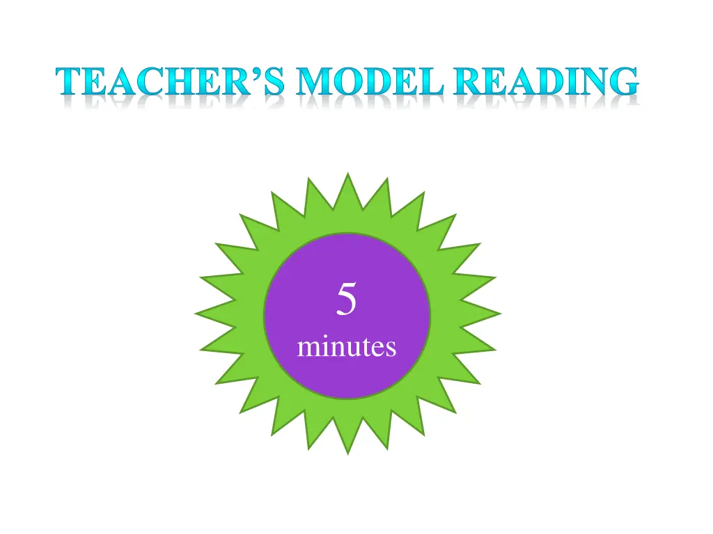 teacher s model reading